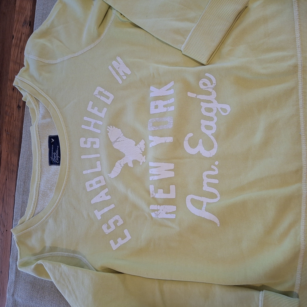 American Eagle Outfitters Kids Yellow Sweatshirt